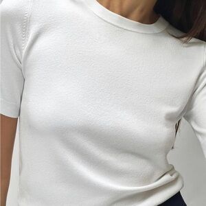 Zara knot short sleeve top